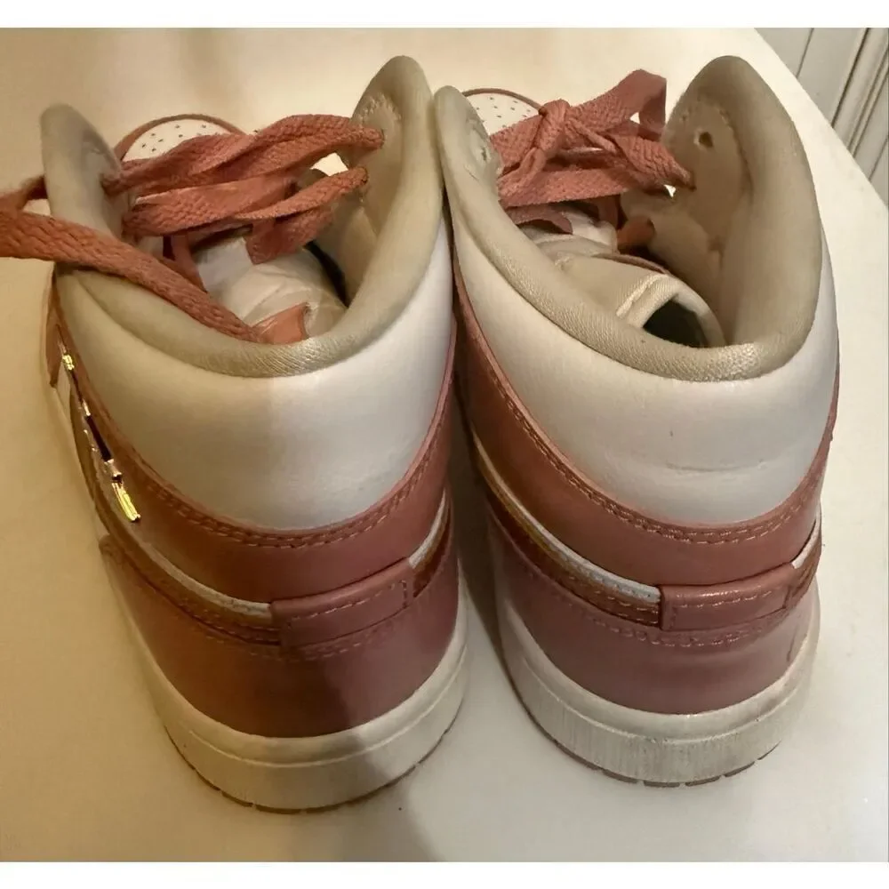 Nike Air Womens Jordan Mid SE Trainers Sneaker FB9892-670 Stardust Copper Sz 6.5